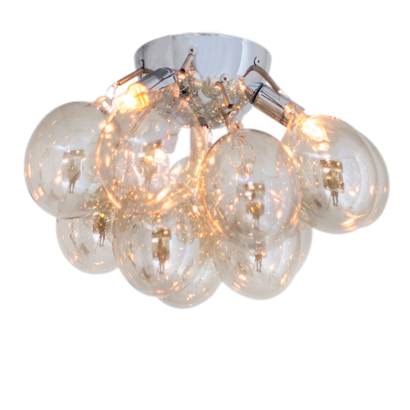 Gross Taklampe, Amber/Metall