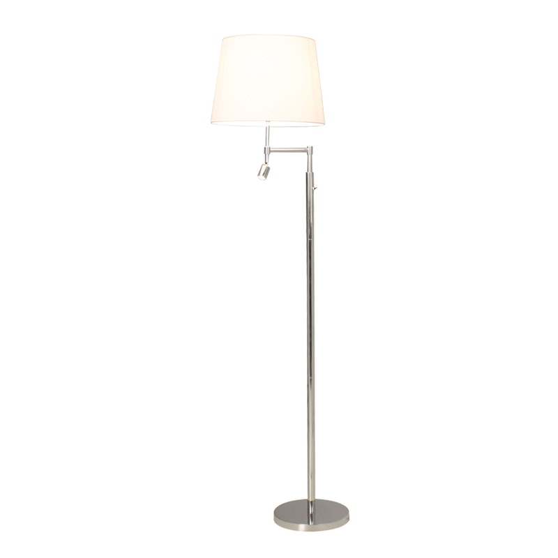 Orlando Gulvlampe, Krom/Hvit