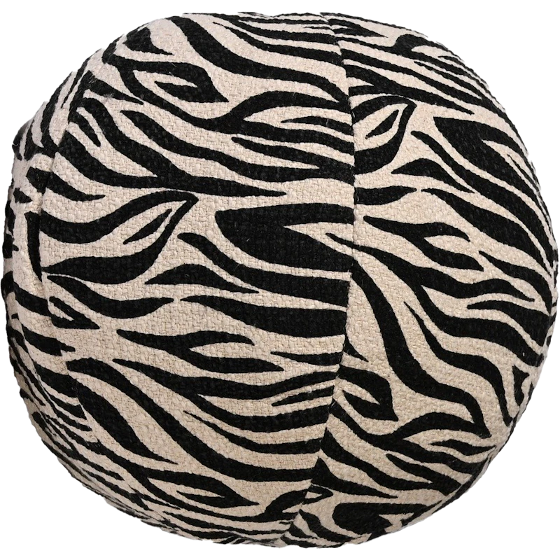 Anima Pute Rund Zebra, Sort