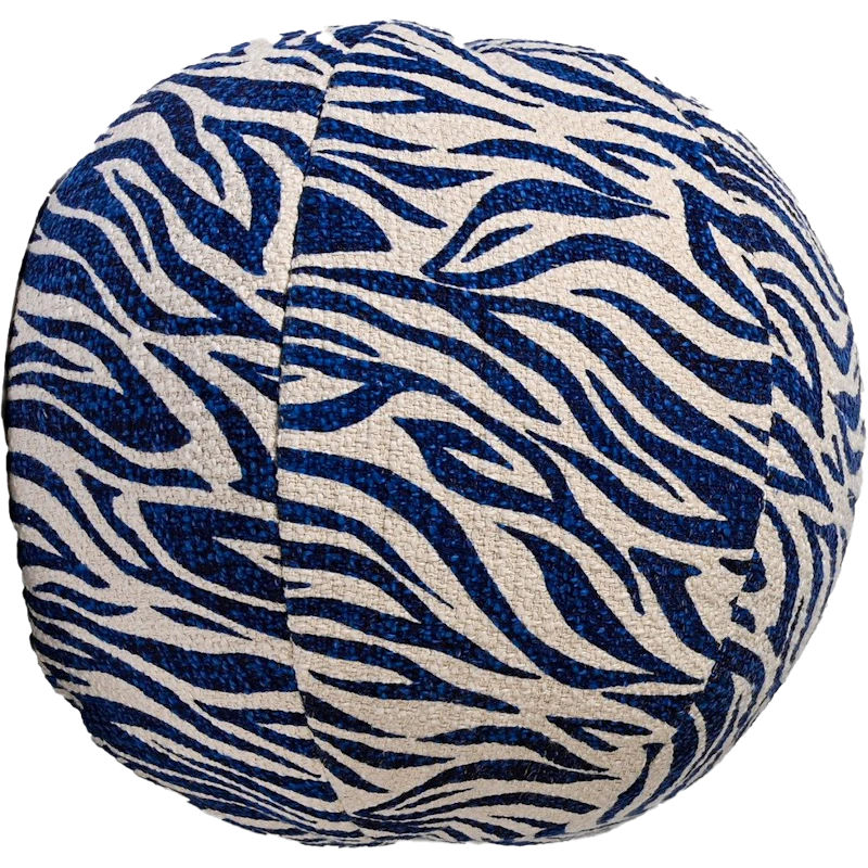 Anima Pute Rund Zebra, Blå