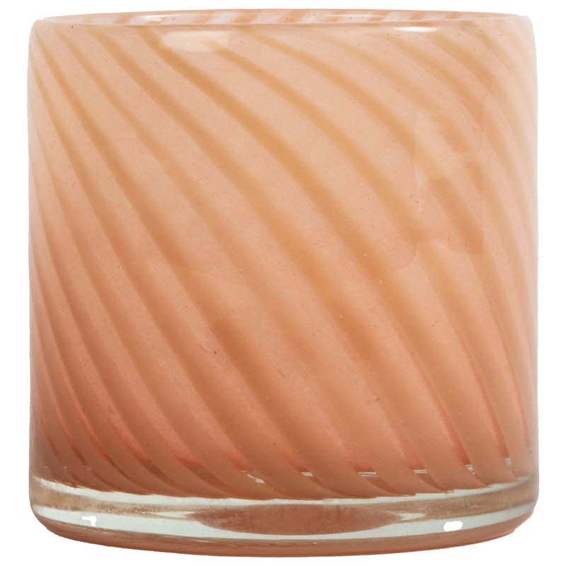 Calore Lysestake / vase M, Line Rosa/Beige