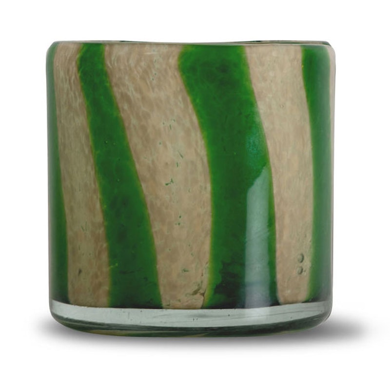 Calore Lysestake / Vase M, Grønn / Beige