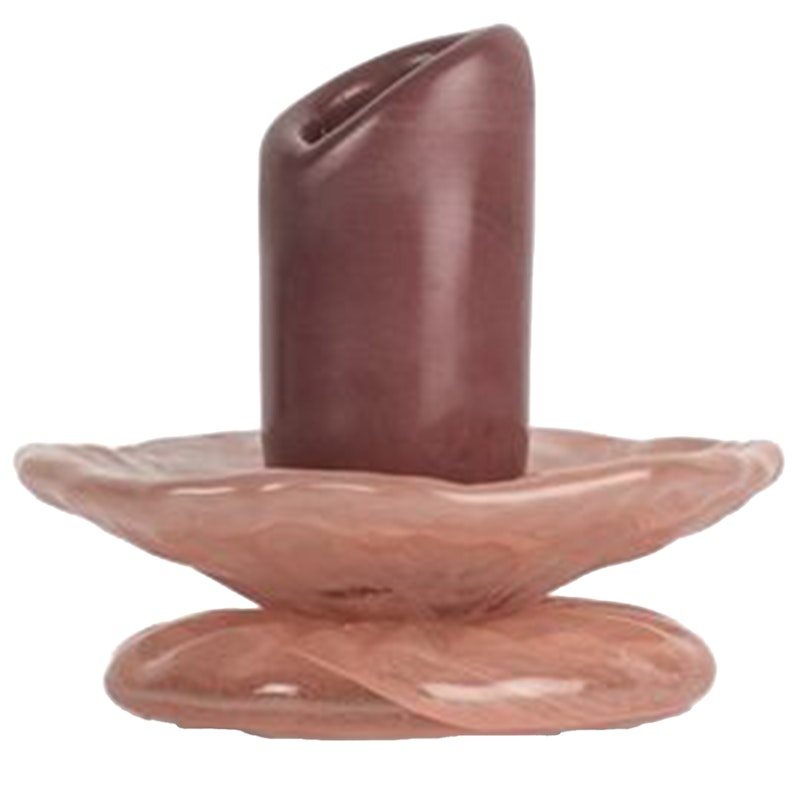 Lara Lysestake 9 cm, Rosa / Bordeaux