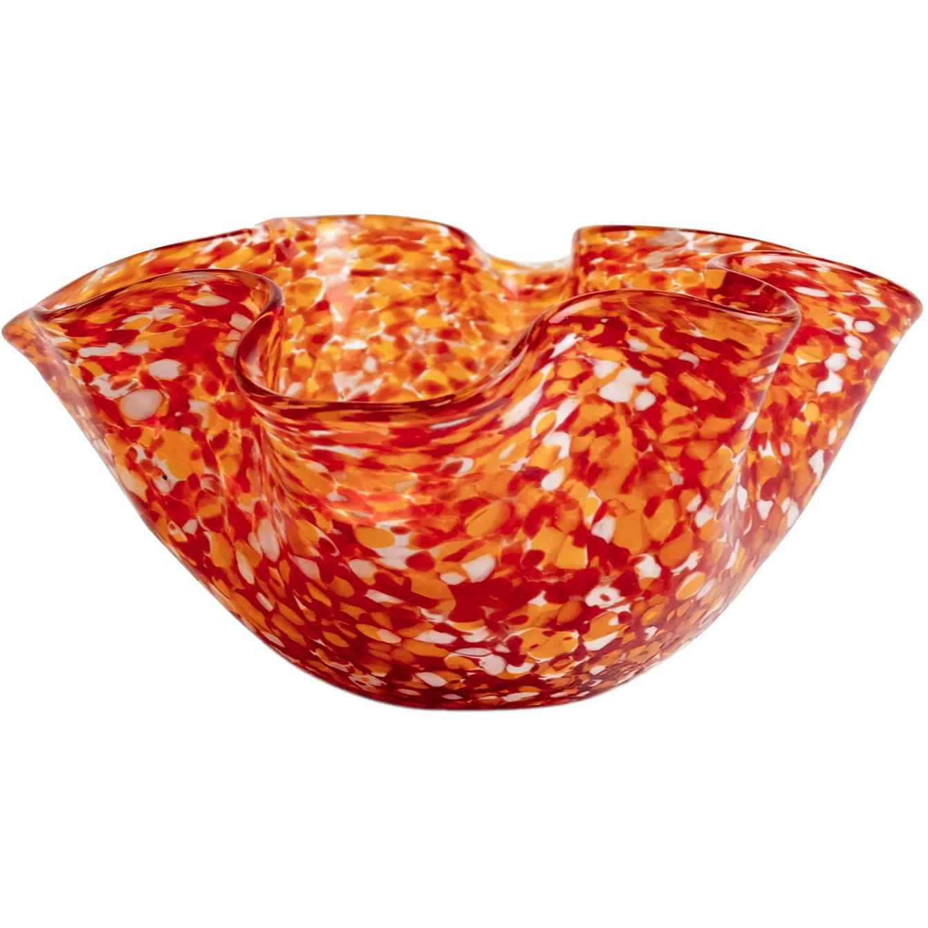 Byon Cara Bowl S Red/orange -  Serveringssk&aring;ler H&aring;ndbl&aring;st Glass R&oslash;d - 5280605266