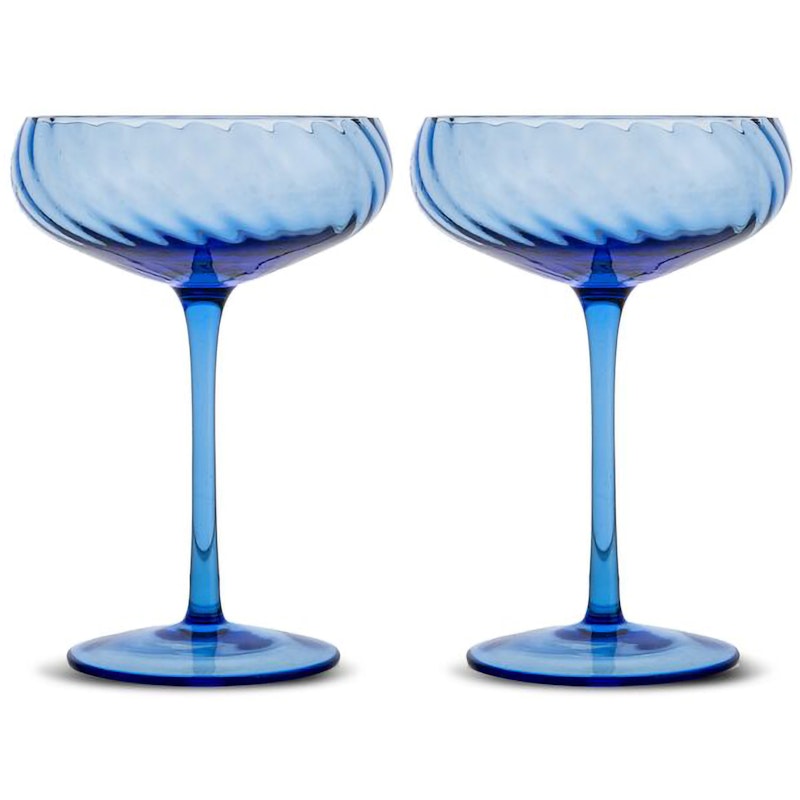 Opacity Champagneglass 2-pk, Blå