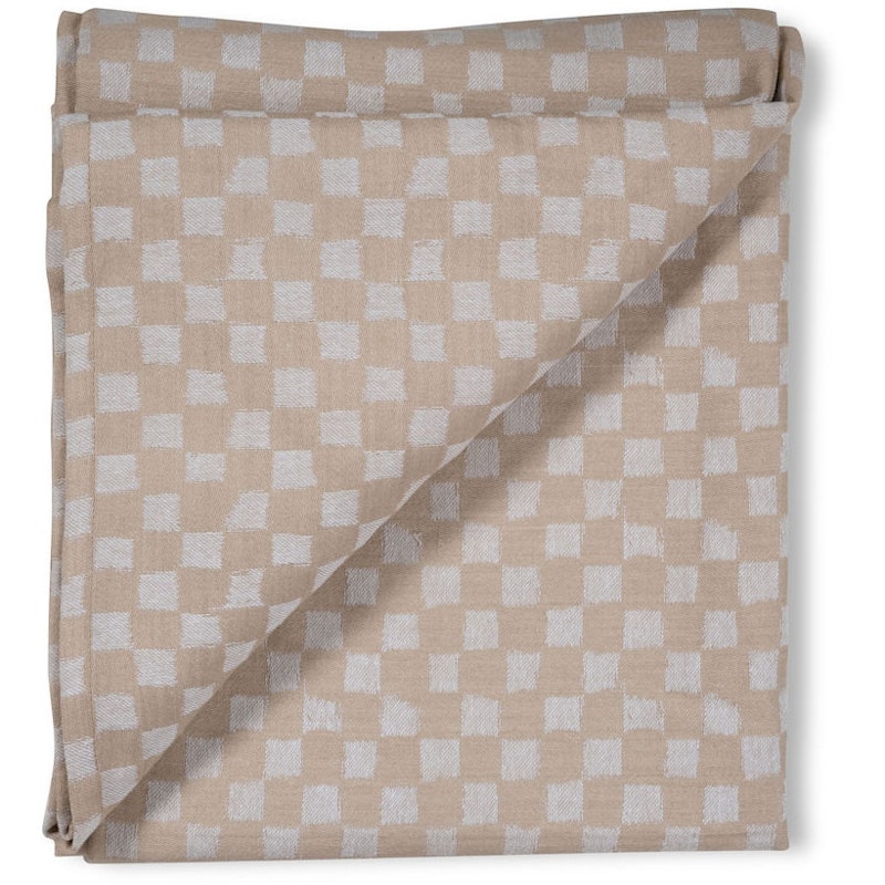 Checki Duk Bomull 140x250 cm, Beige