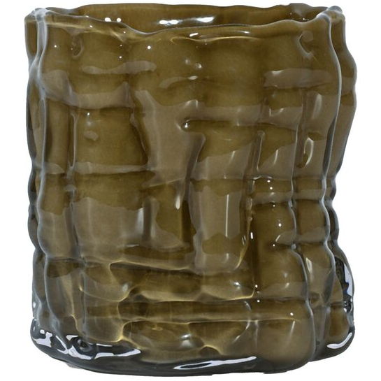 Byon Laranne Lyslykte 10 Cm  -  Lysestaker Munnbl&aring;st Glass Gr&oslash;nn - 5280607712