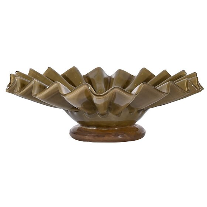 Lori Skål 18 cm, Grønn / Beige