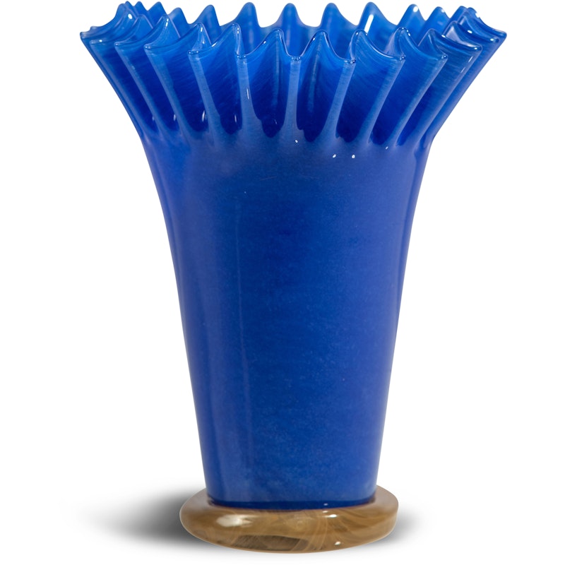 Lori Vase 21 cm, Blå / Beige