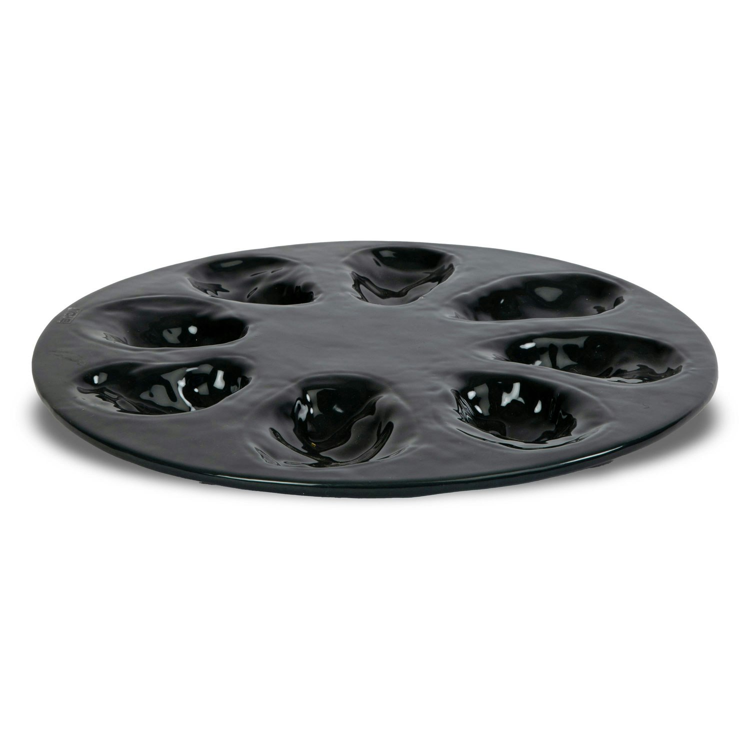 Byon Oyster Serveringsfat 27 Cm Gr&aring; -  Serveringsfat Dolomitt Keramikk Sort - 5228615505