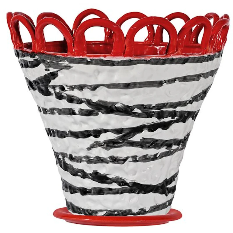 Patty Krukke 30 cm, Rød Zebra