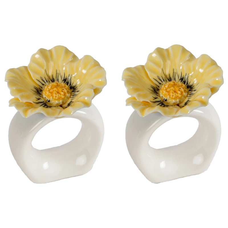 Poppy Serviettringer 2-pk, Beige