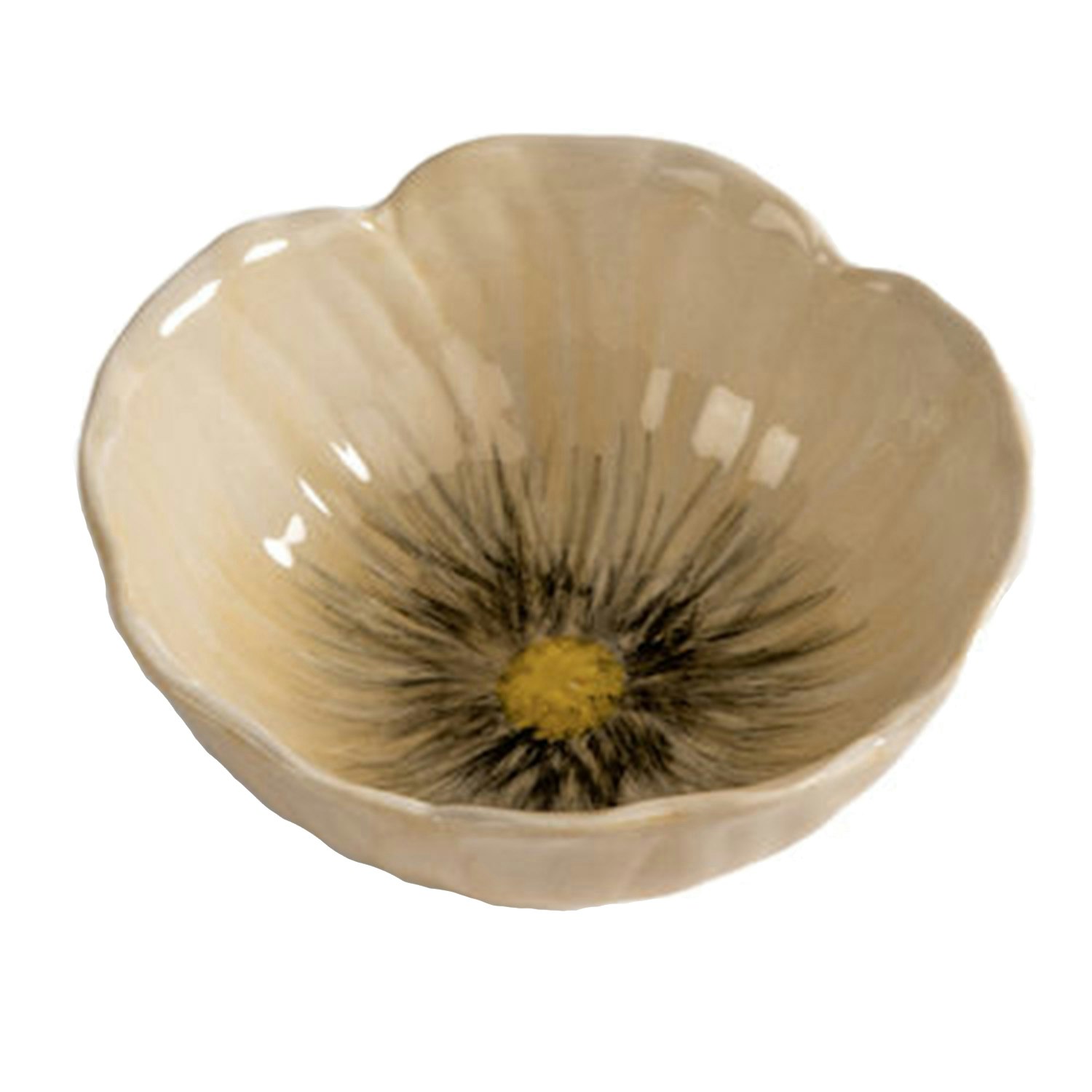 Byon Poppy Sk&aring;l 11 Cm  -  Serveringssk&aring;ler Stengods Beige - 5283907903