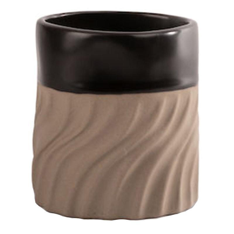 Swirl Krus, Svart/Beige