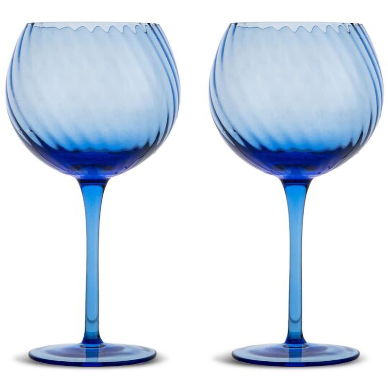 Opacity Vinglass 2-pk, Blå