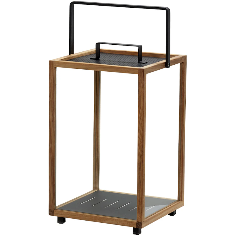 Lighthouse Lanterne Large, Teak/Grå