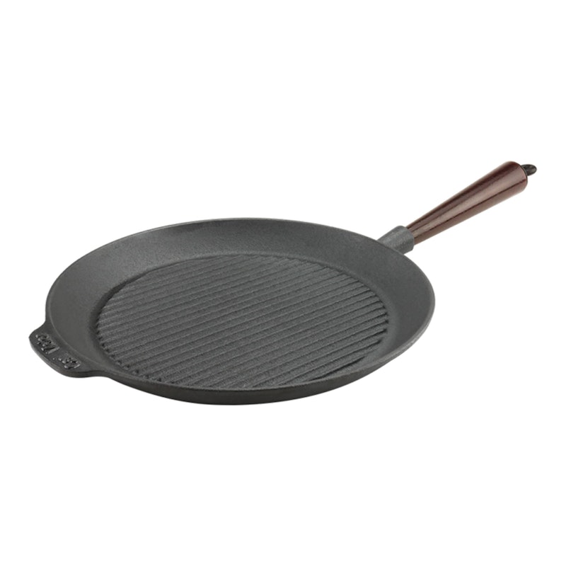 Grillpanne 28 cm med Trehåndtak