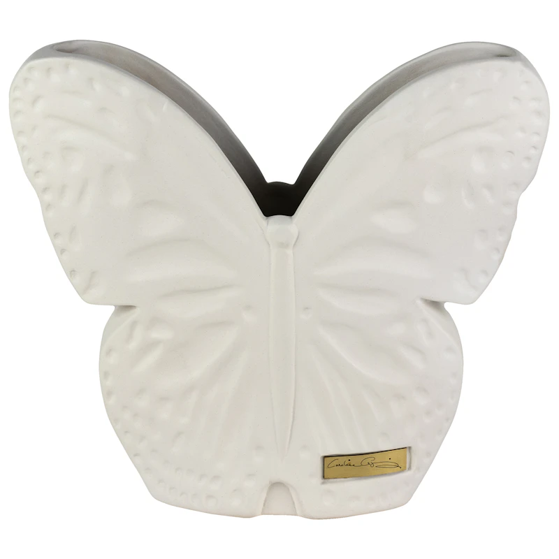 Secret Butterfly Vase Liten, Hvit