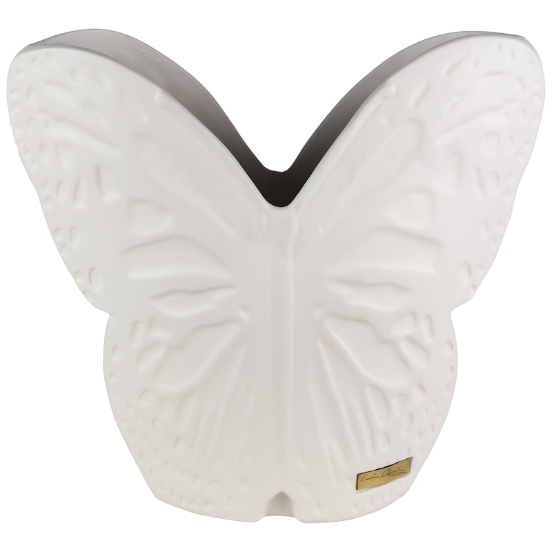 Secret Butterfly Vase Stor, Hvit