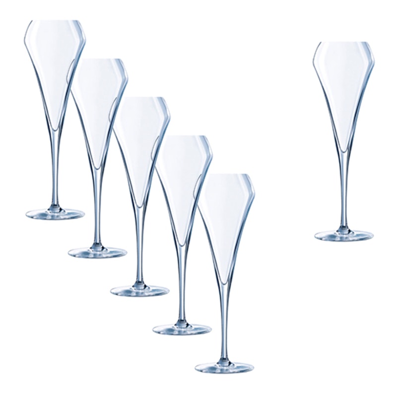 Open Up Champagneglass 20 cl, 6-pk