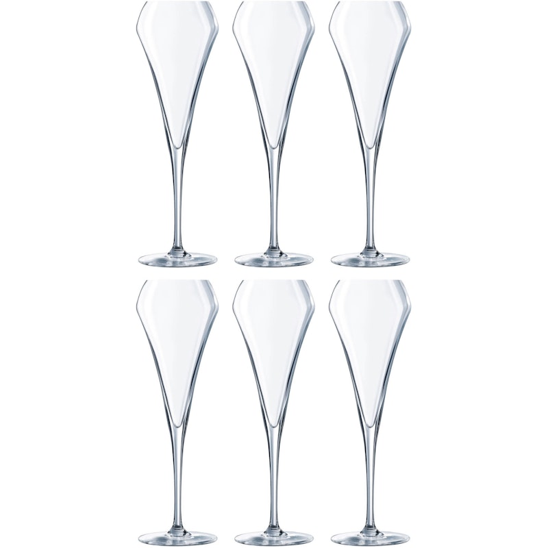 Open Up Champagneglass 20 cl, 6-pk