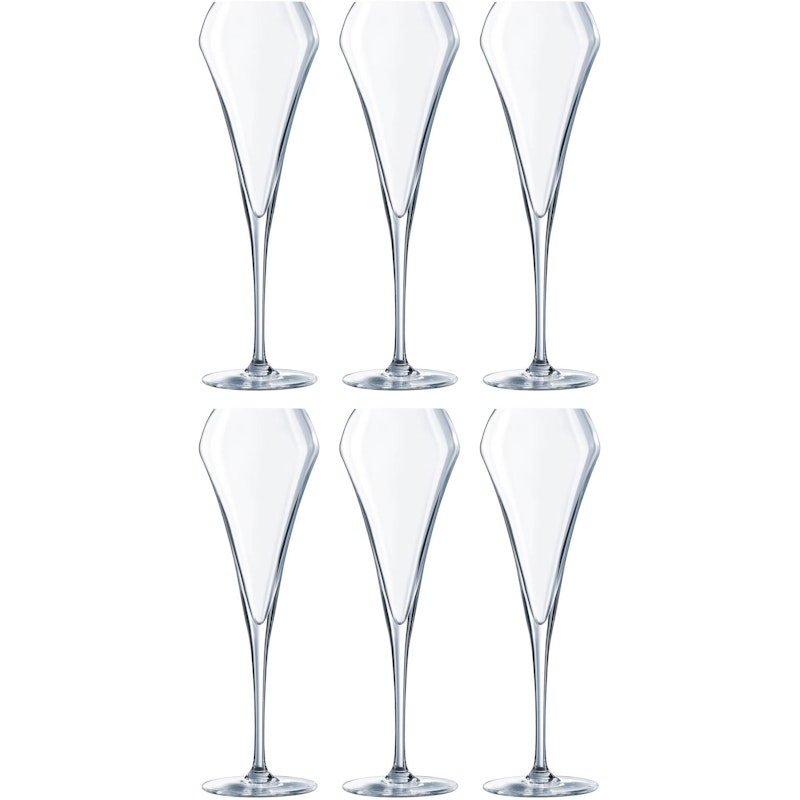 Open Up Champagneglass 20 cl, 6-pk