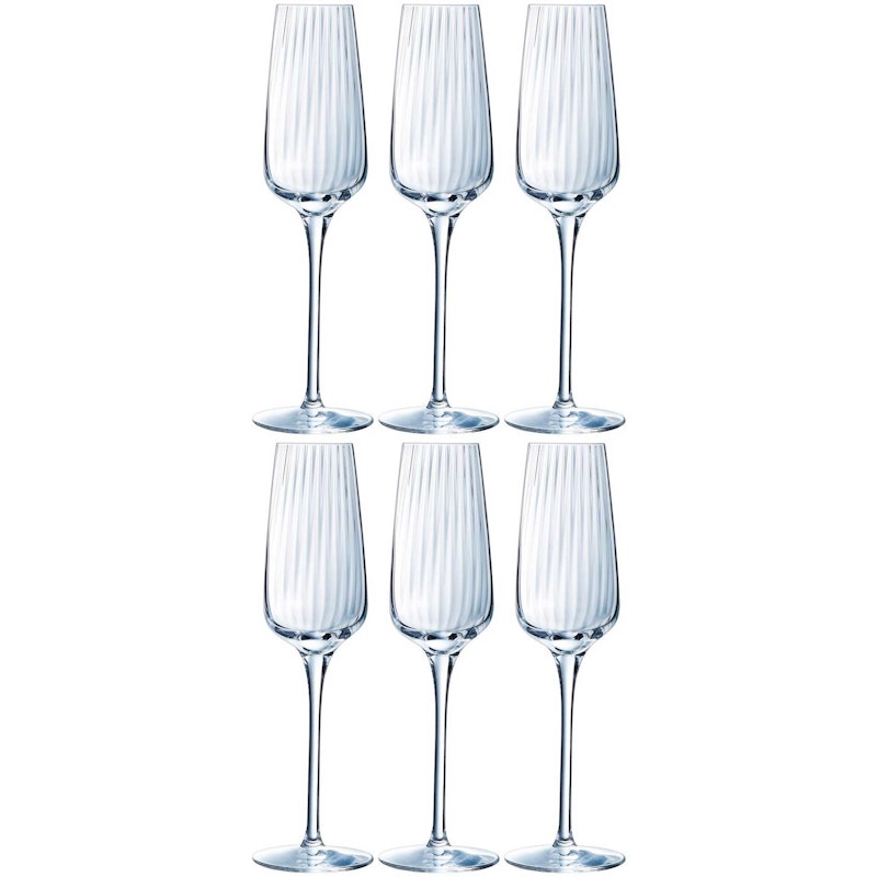 Symétrie Champagneglass 21 cl Transparent, 6-pk