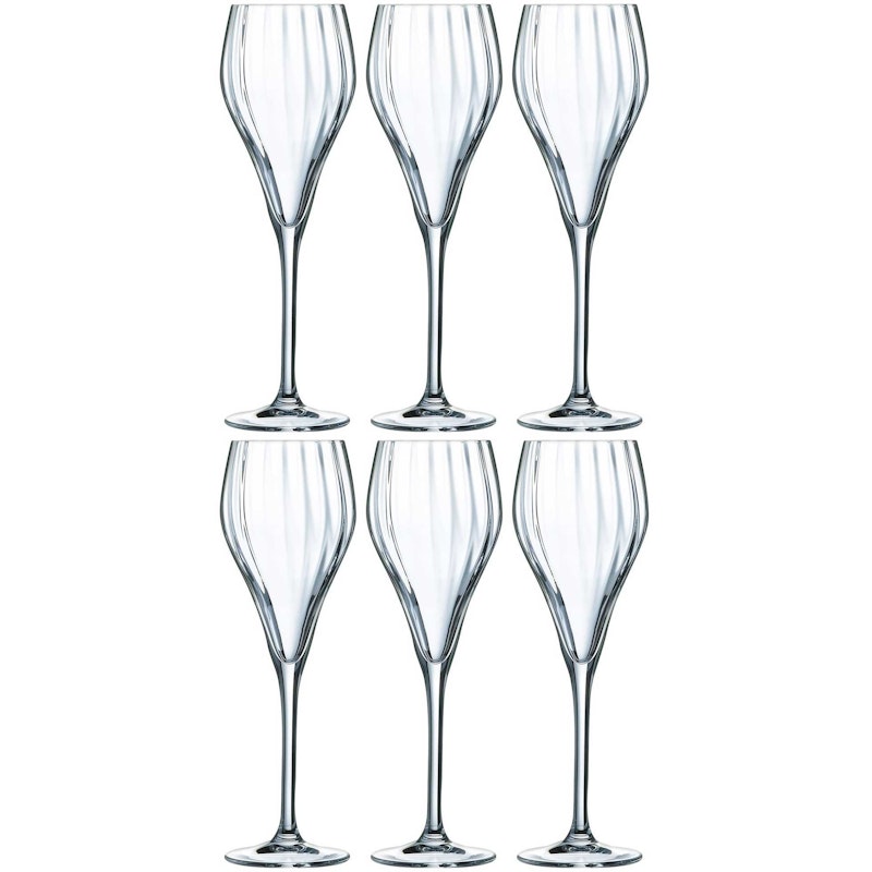 Symétrie Champagneglass 16 cl Transparent, 6-pk