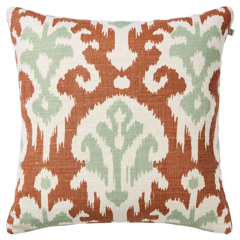 Adi Putetrekk 50x50 cm, Aqua / Apricot Orange