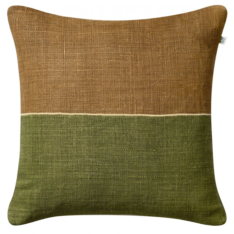 Amol Putetrekk 50x50 cm, Taupe / Cactus Green