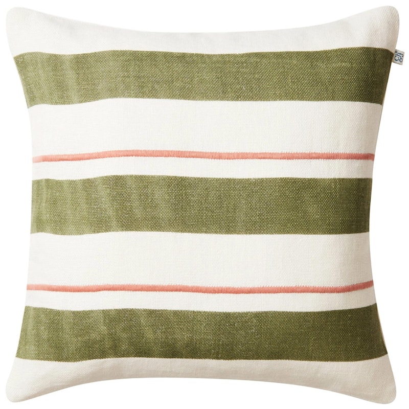 Assam Putetrekk 50x50 cm, Cactus Green / Rose