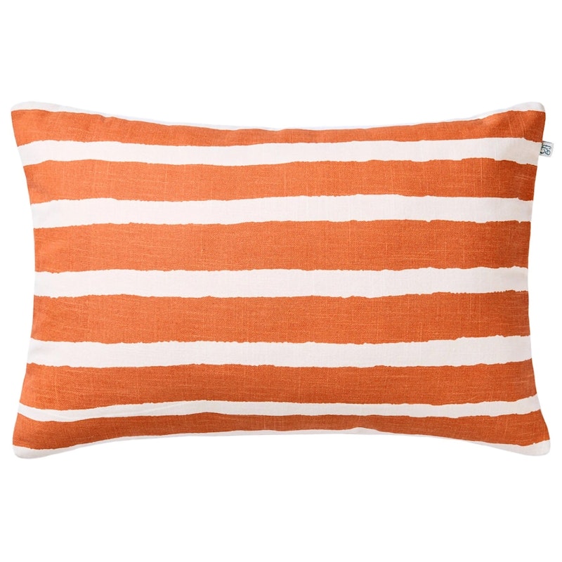 Block Stripe Utepute 40x60 cm, Off-white / Apricot Orange