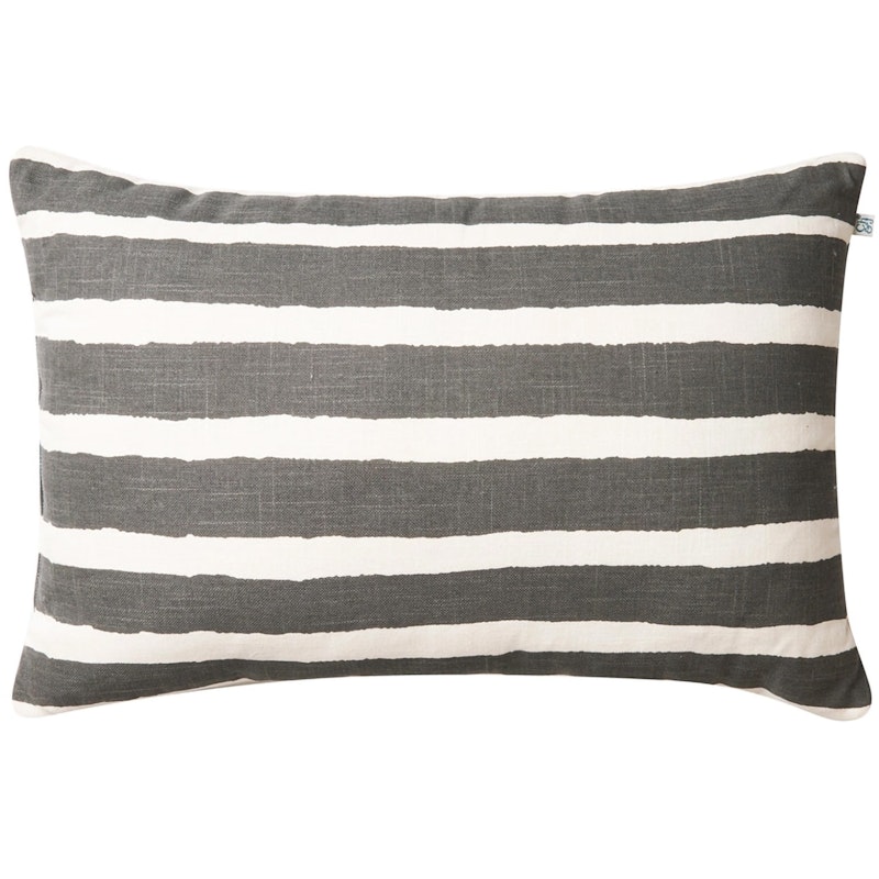 Block Stripe Utepute 40x60 cm, Grå