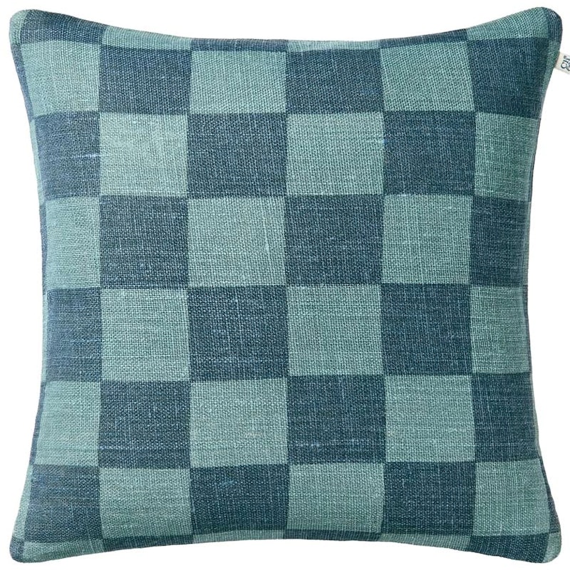 Buffalo Check Putetrekk 50x50 cm, Sky Blue / Palace Blue