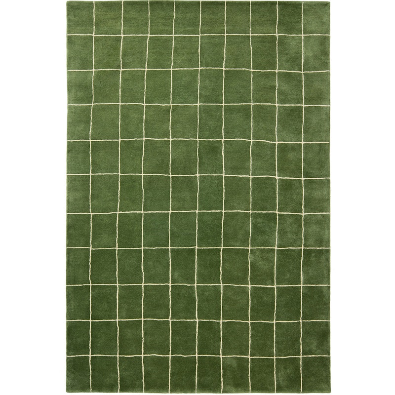 Chakra Rug, Off White Teppe 180x270 cm, Cactus Green