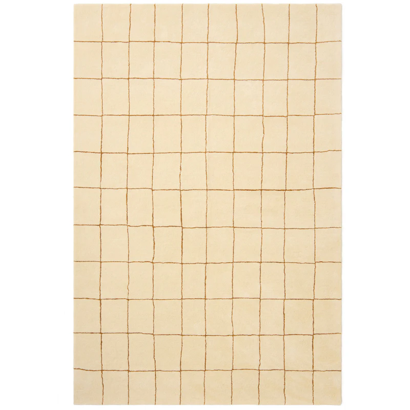 Chakra Rug, Off White Teppe 180x270 cm, Masala Yellow