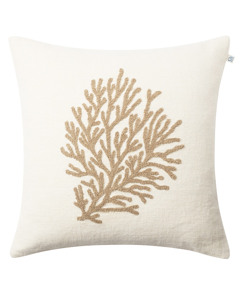 Coral Putetrekk 50x50 cm, Off-white/Khaki