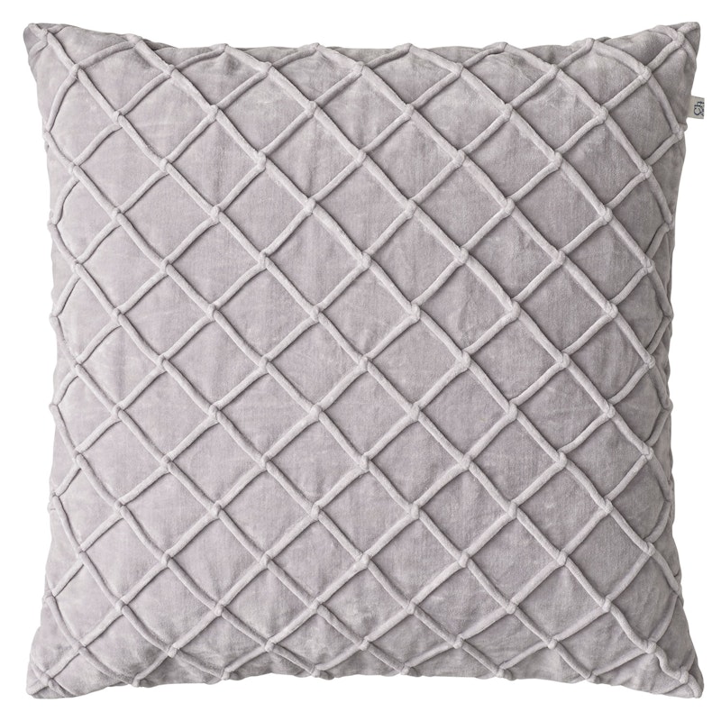 Deva Velvet Putetrekk 50x50 cm, Silver Grey 