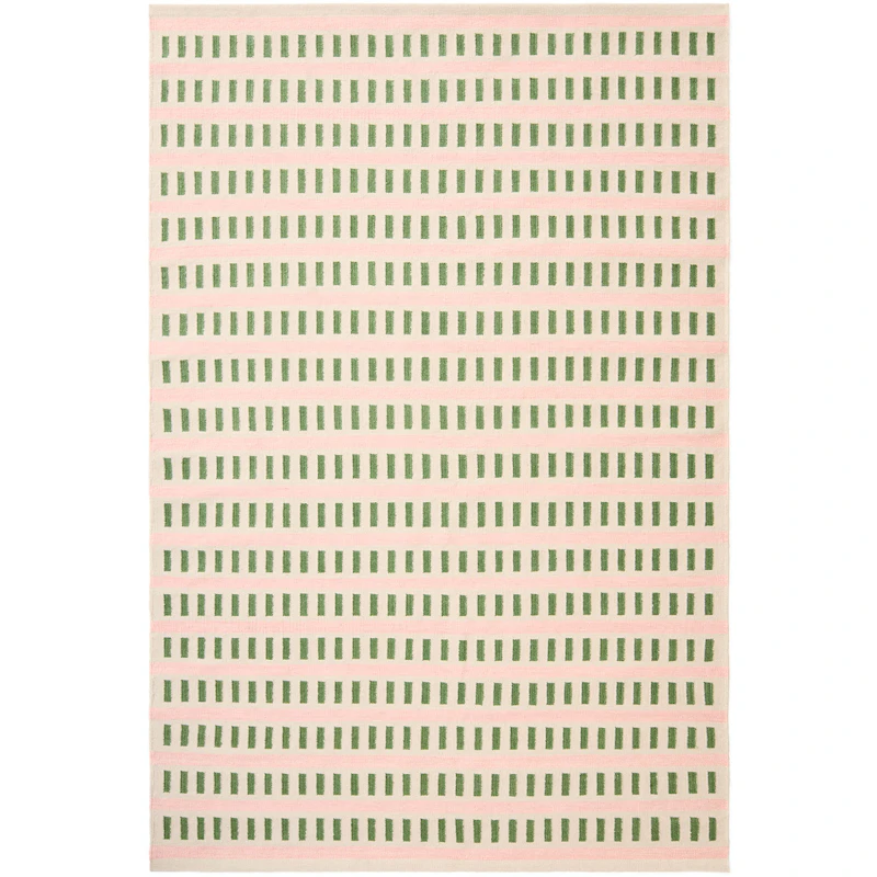 Ladakh Ullteppe 180x270 cm, Cactus Green / Dusty Pink