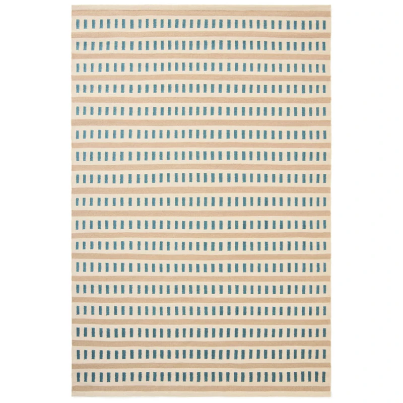 Ladakh Ullteppe 180x270 cm, Sky Blue / Lys Beige