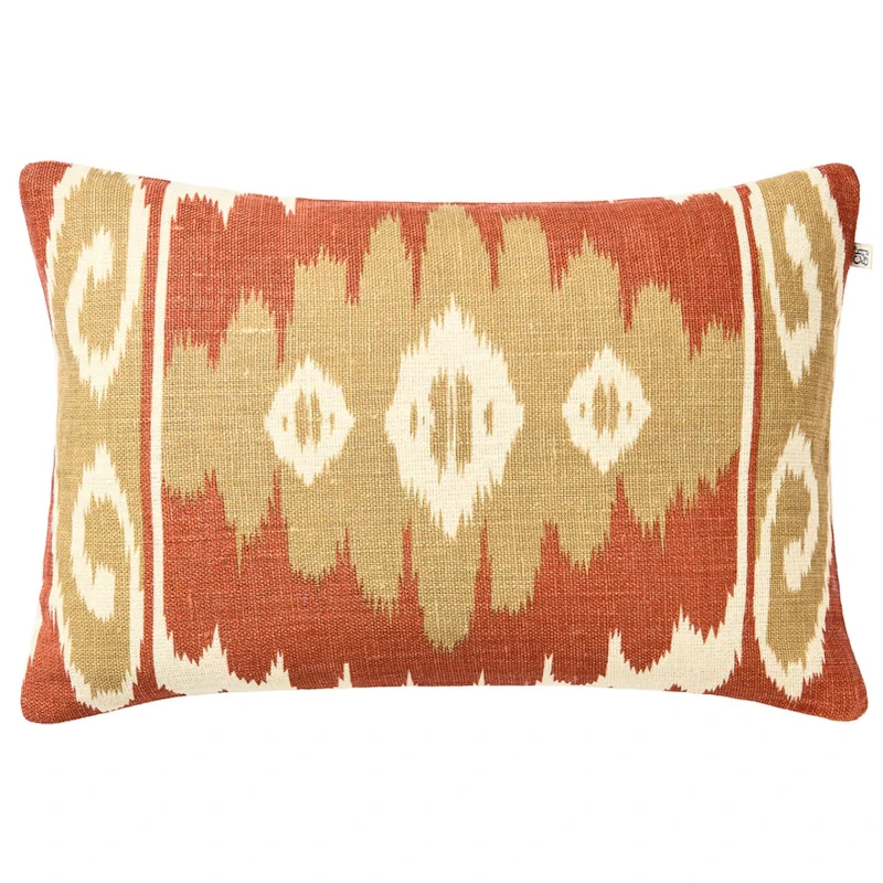 Laya Putetrekk 40x60 cm, Apricot Orange / Khaki