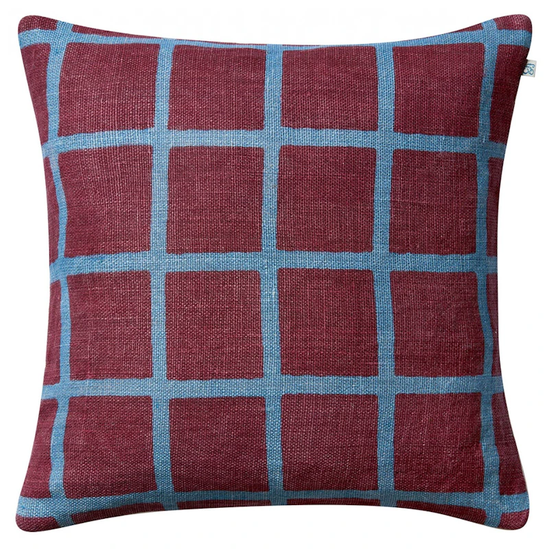 Mela Putetrekk 50x50 cm, Ruby / Dusty Blue