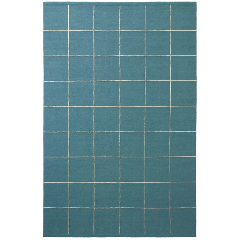 Milan Teppe 230x320 cm Off-white, Sky Blue