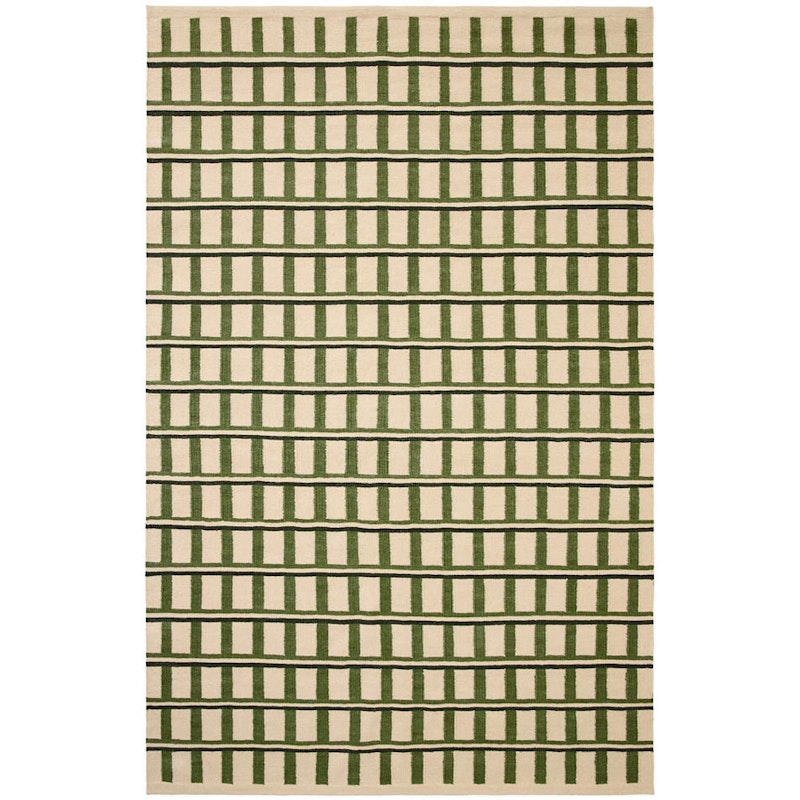 Mysore Teppe 230x320 cm, Off-white / Grønn / Mørkegrønn