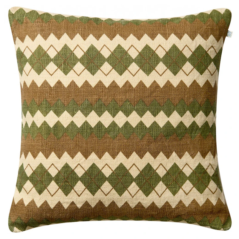 Nisha Putetrekk 50x50 cm, Cactus Green / Taupe