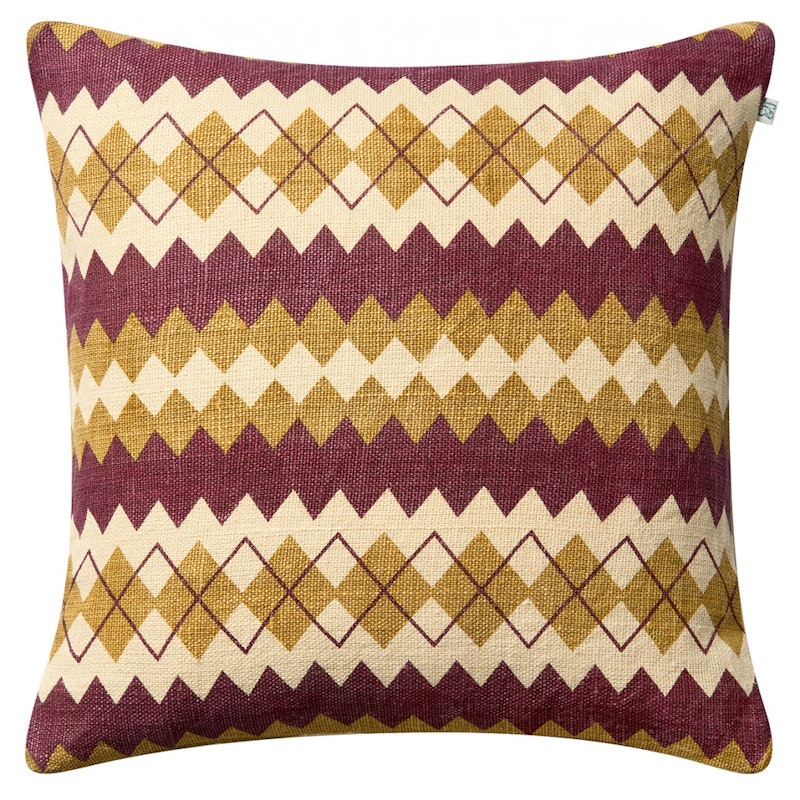Nisha Putetrekk 50x50 cm, Masala Yellow / Ruby