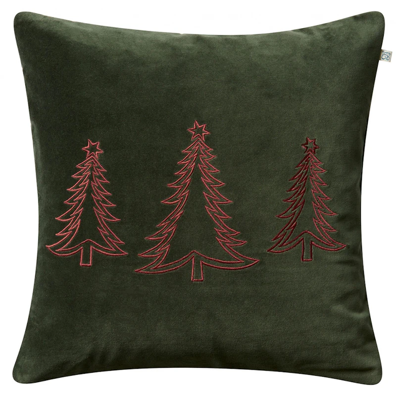 Pine Tree Putetrekk 50x50 cm, Skogsgrønn