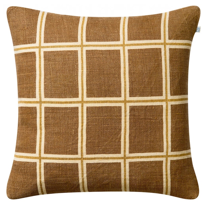 Raha Putetrekk 50x50 cm, Taupe / Masala Yellow