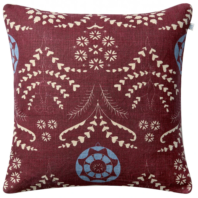 Rani Putetrekk 50x50 cm, Ruby / Dusty Blue