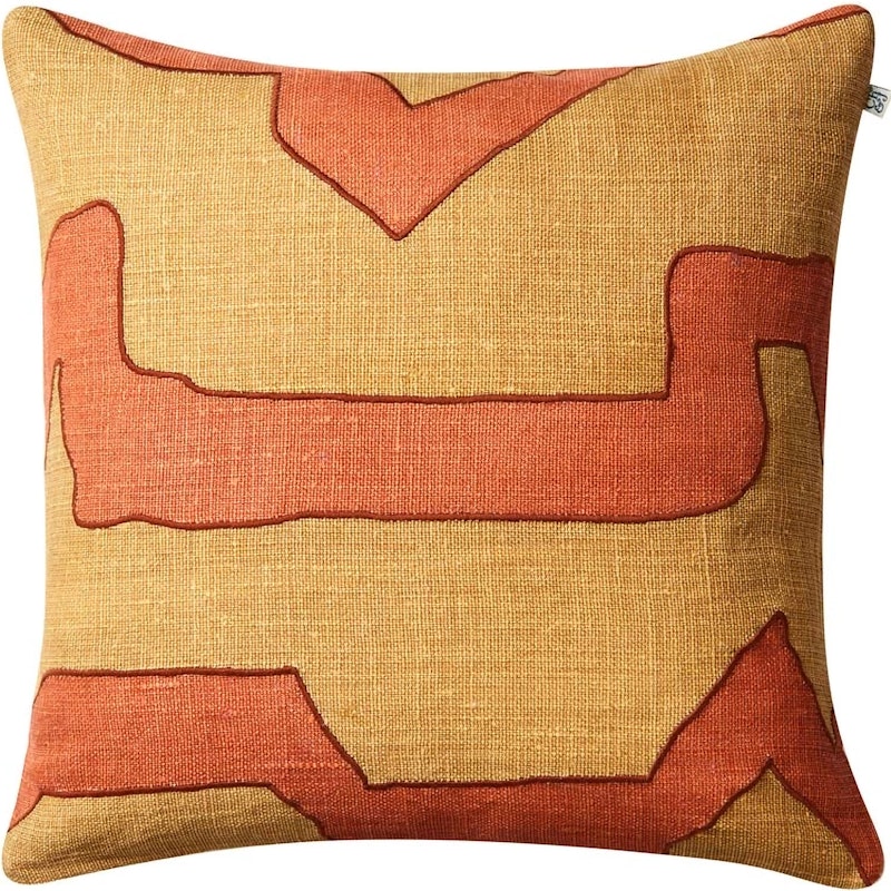 Sikkim Putetrekk 50x50 cm, Apricot Orange / Khaki